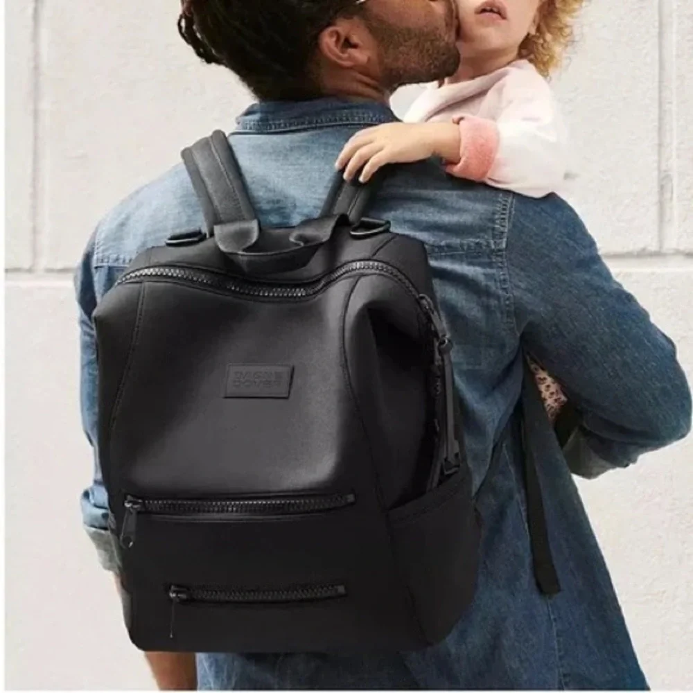 Dagne Dover Indi Medium Neoprene Diaper Bag in Black